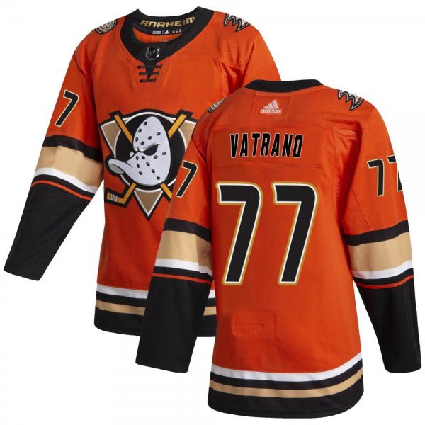 Anaheim Ducks #77 Frank Vatrano Orange Alternate Authentic Stitched Hockey Jersey