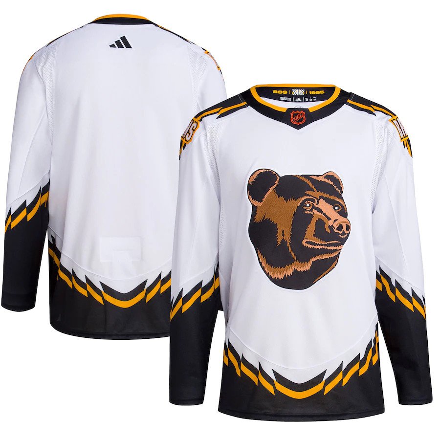 Custom Boston Bruins Your Name White Reverse Retro 2.0 Stitched Blank Hockey Jersey