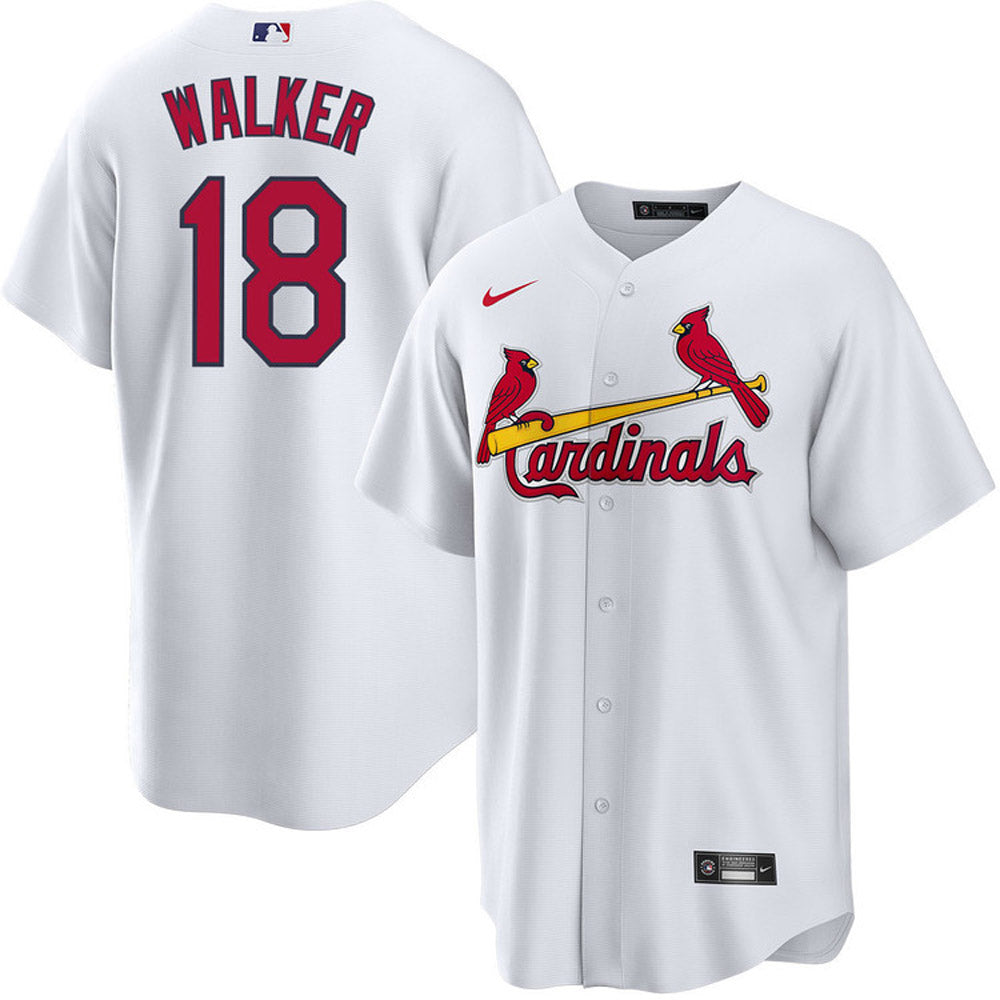 Men's St. Louis Cardinals Jordan Walker Cool Base Replica Home Jersey - White