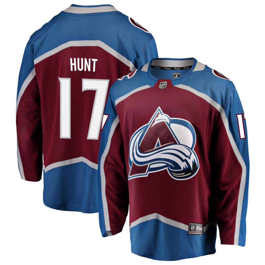 Colorado Avalanche #17 Brad Hunt Red Home Authentic Pro Jersey